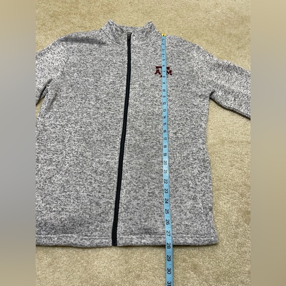 Texas A&M Grey Zip Up Jacket with Embroidered - Size: Medium 38 - 40 - Picture 4 of 8